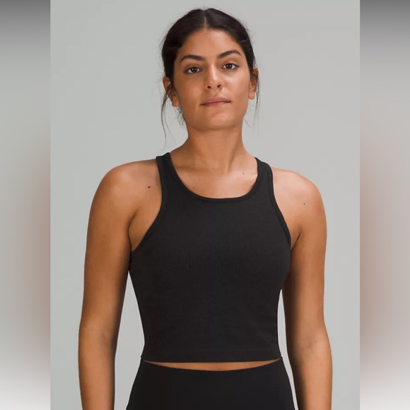 Lululemon Ebb to Street Cropped Racerback Tank Top - Picture 1 of 5